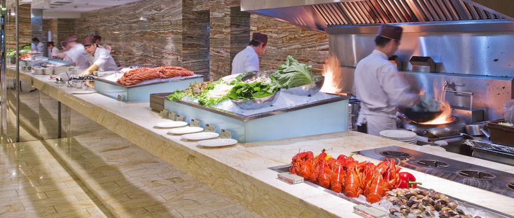 The Lin Hotel Taichung Exterior foto A buffet at a hotel